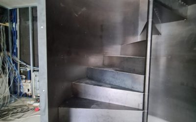 Wendeltreppe aus Metall